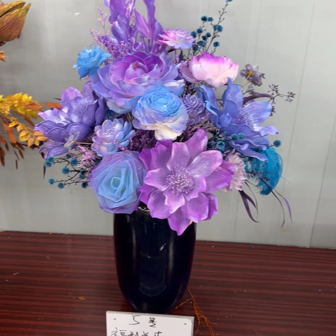 星空幻蓝紫色系家居花束
