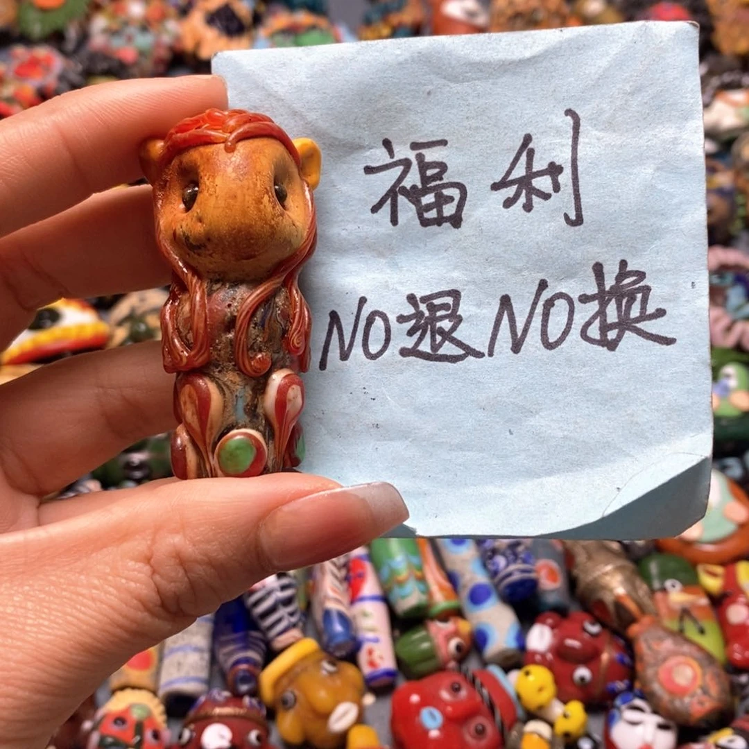 琉璃颈饰印度尼西亚微瑕no退换