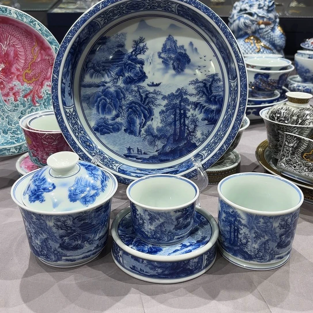 瓷片景德镇瓷器艺术半手