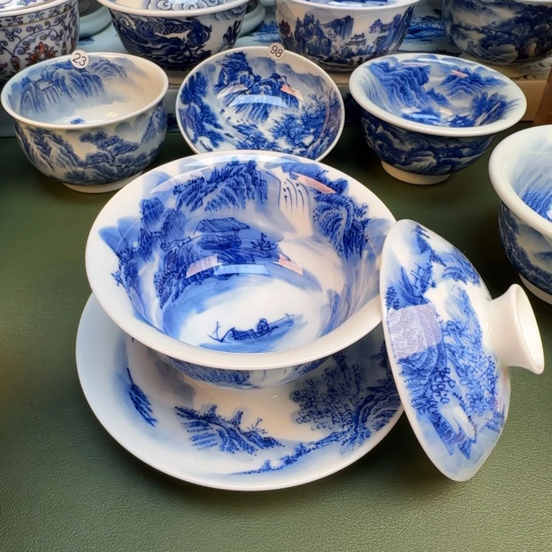 纯手工纯手绘茶具石头31