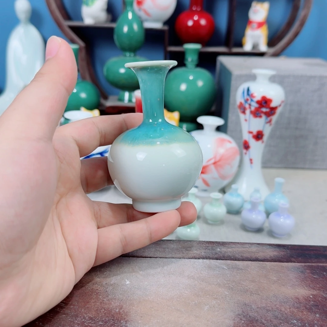 陶瓷手工小花器摆件