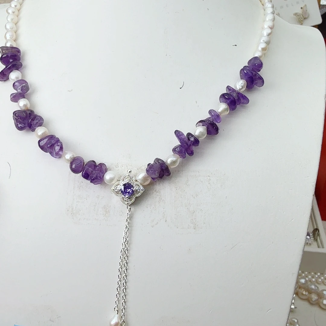 未镶嵌颈饰淡水珍珠