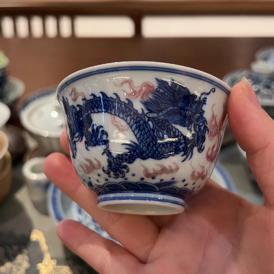 微瑕臻玉古坊原矿釉里红