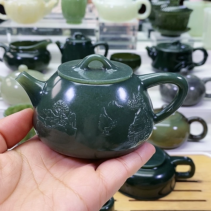 未镶嵌和田玉挂件茶壶
