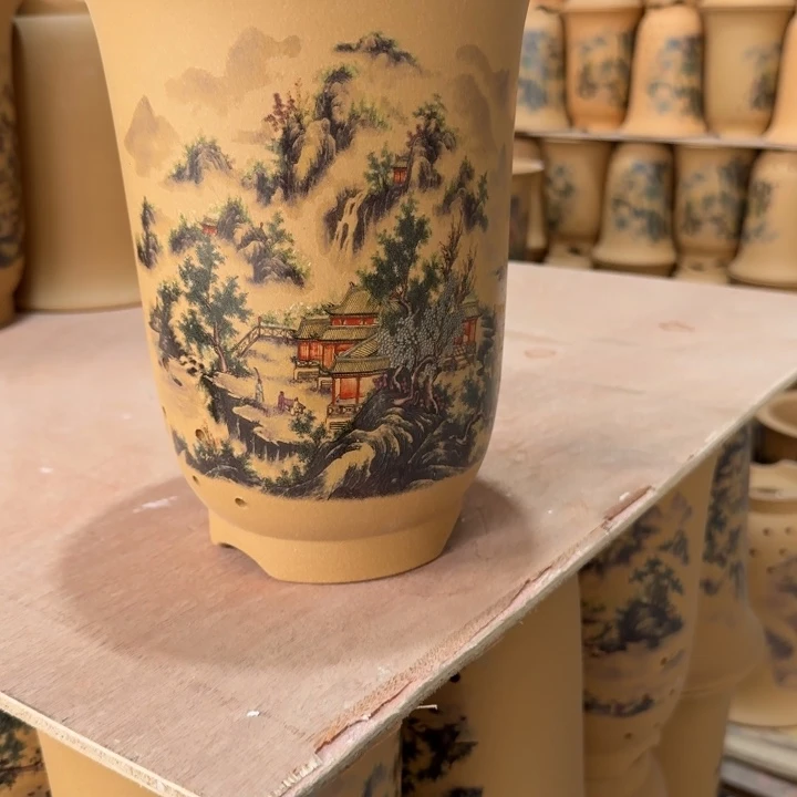 高度22口径17紫砂花盆