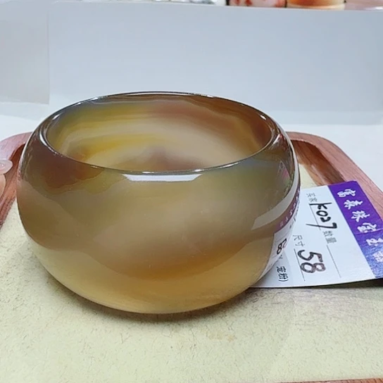 玛瑙/玉髓手镯未镶嵌叶**蕊