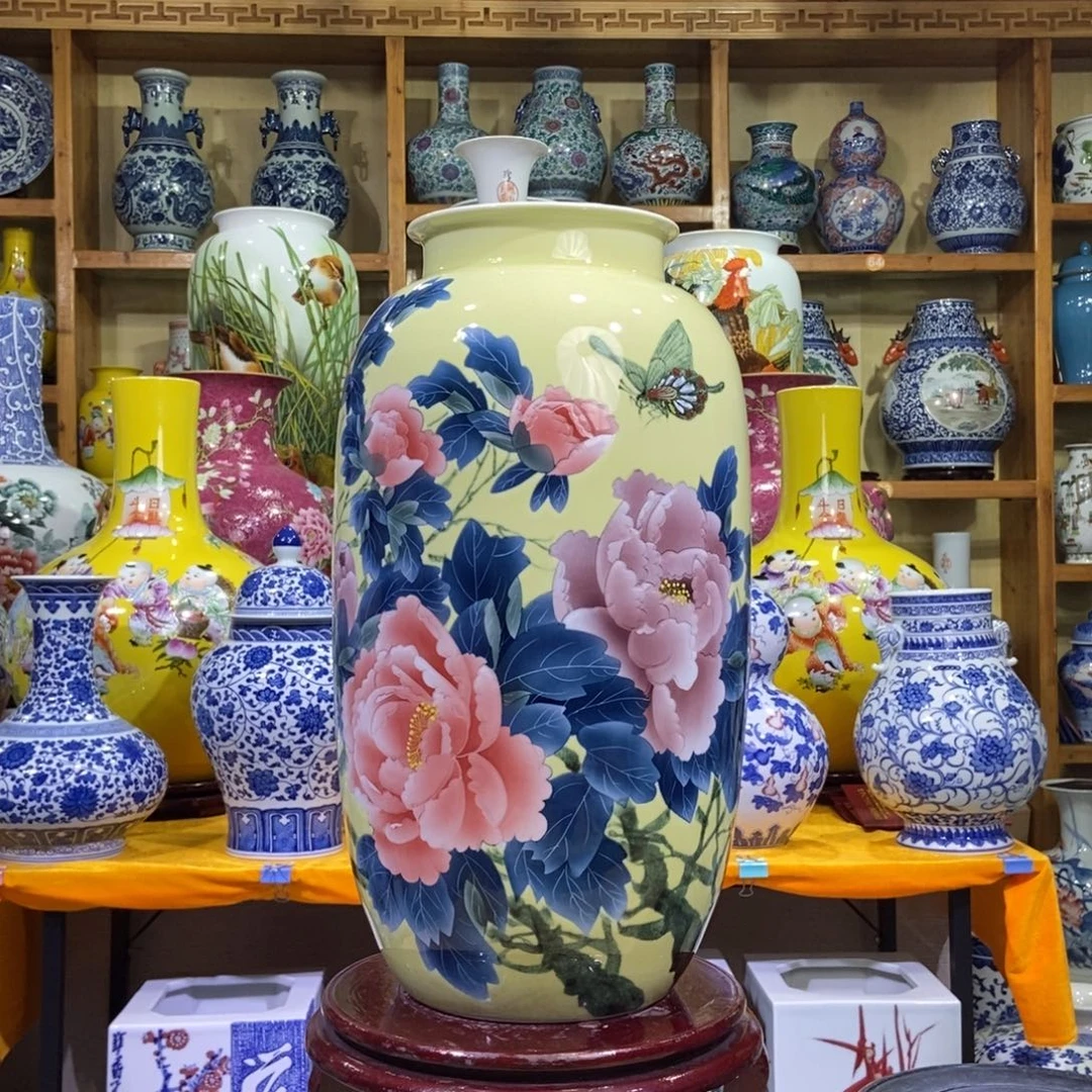 瓶景德镇陶瓷花瓶摆件