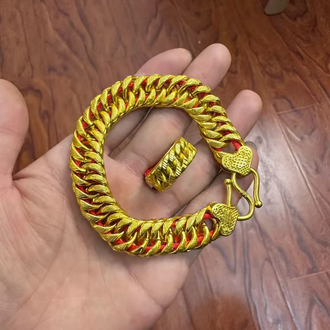 合金手链 金色男友风法式男女通用手链