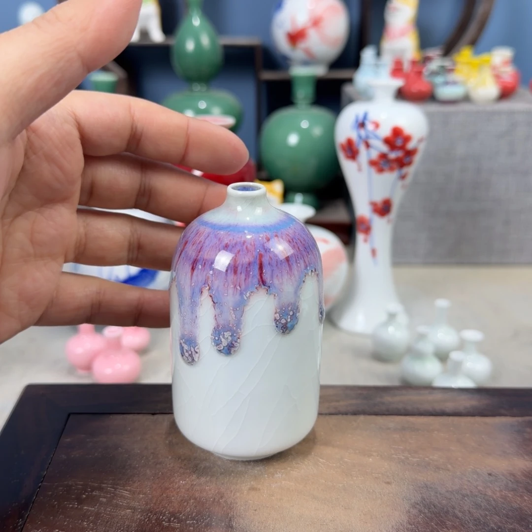 陶瓷手工小花器摆件