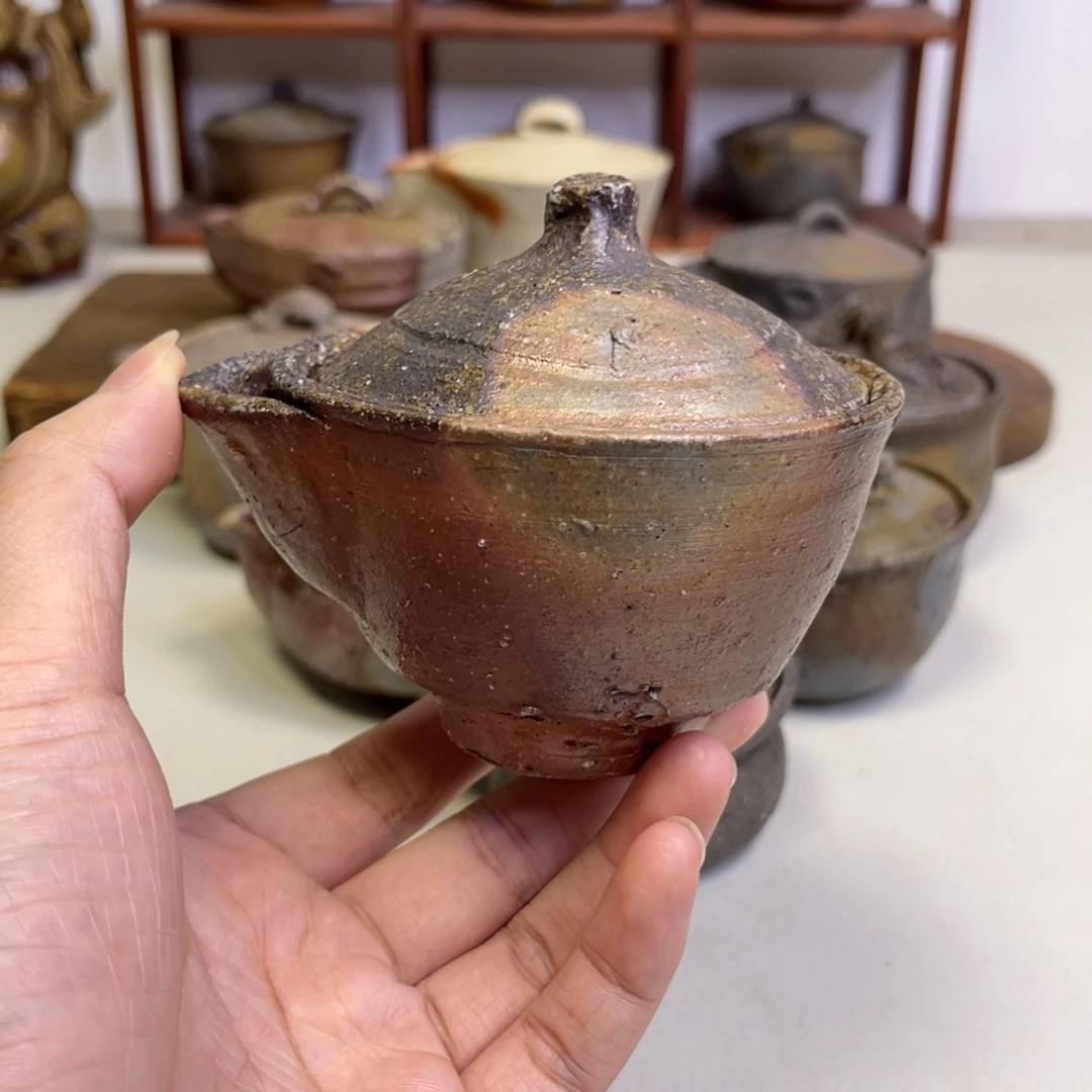 备前烧作品藤原建，粘窑
