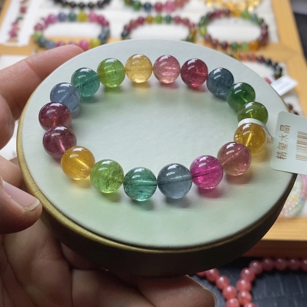 碧玺未镶嵌碧玺手链