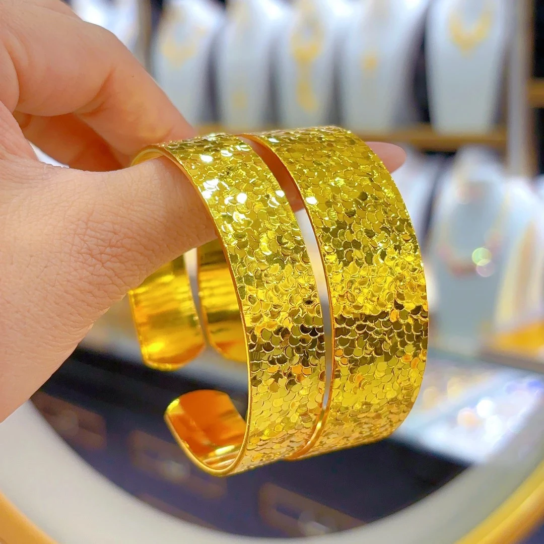 铜合金手镯 铜合金手镯时尚爆款碎碎冰508-22-6百搭气质复古简约