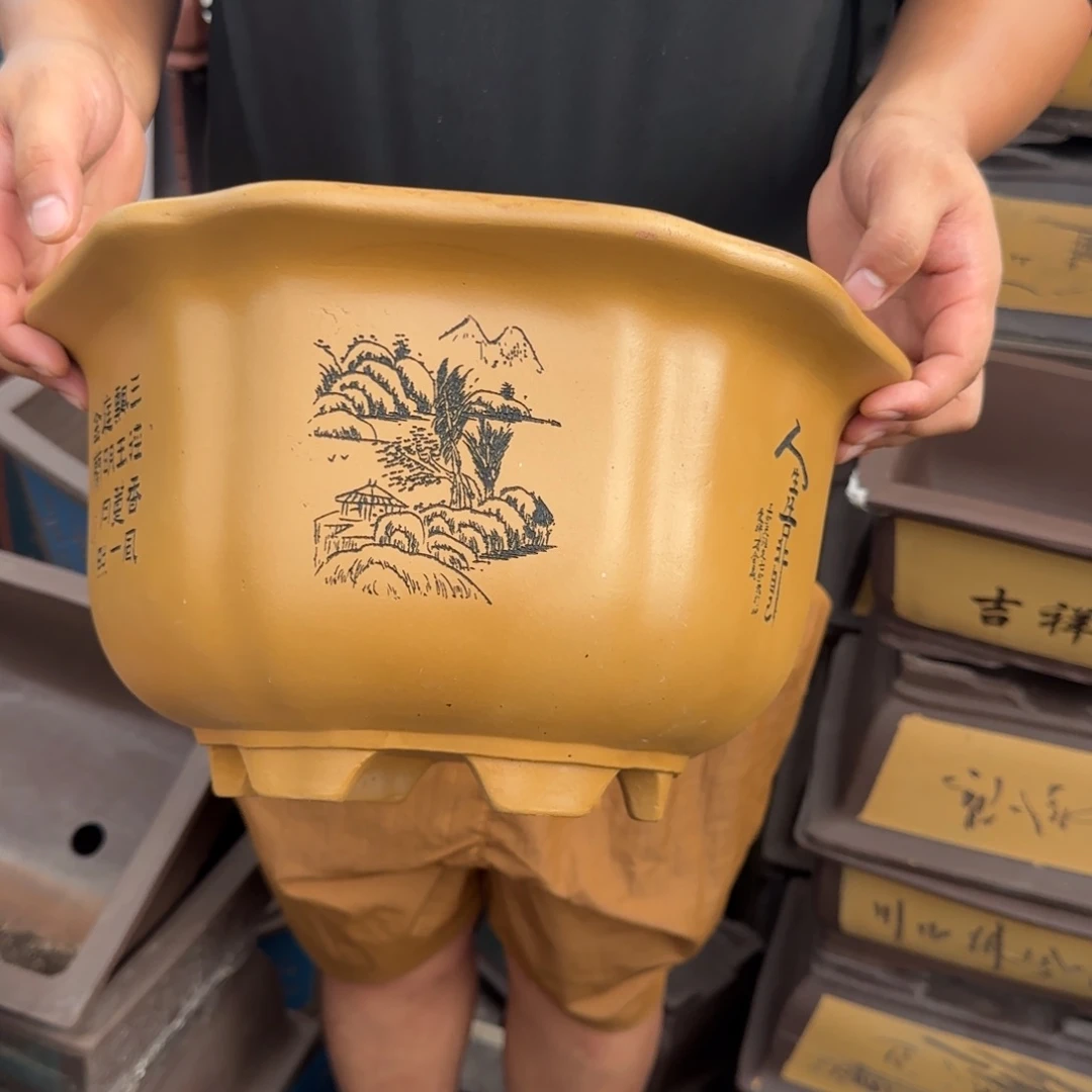 紫砂花盆口径27.15口径