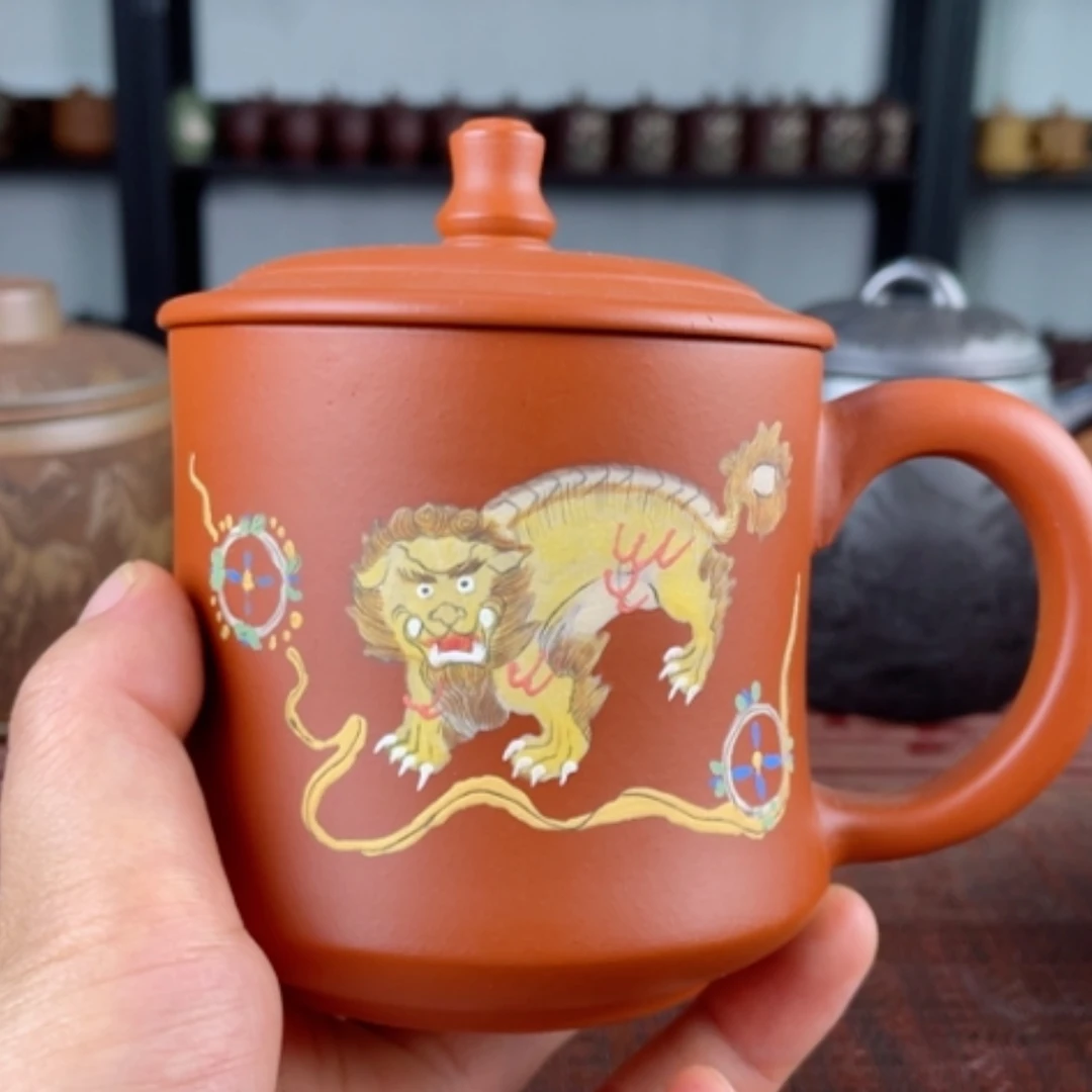 【闪购商品】茶杯紫砂宜兴原矿紫砂盖杯微瑕