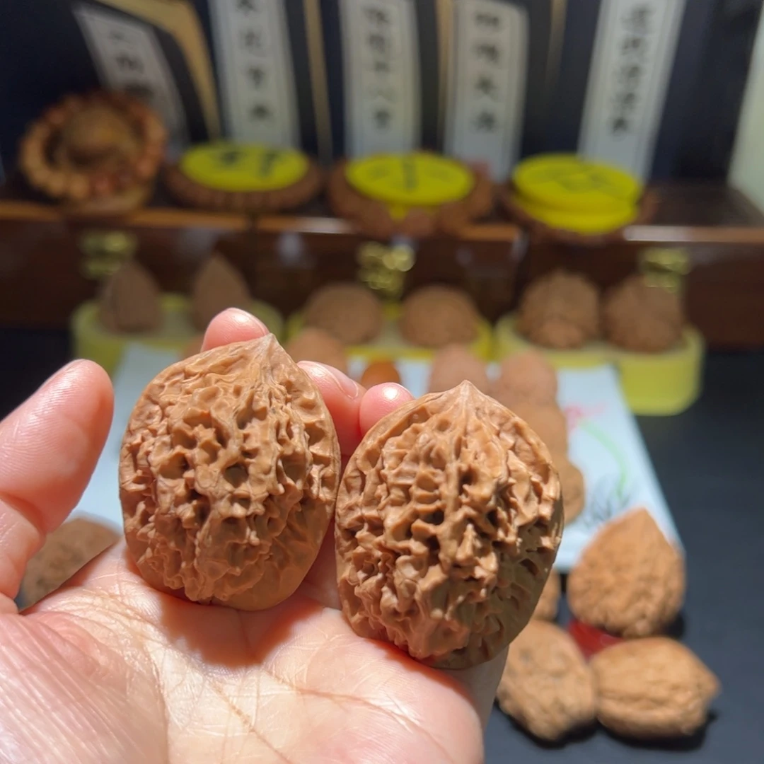 •***•文玩核桃把件剑龙