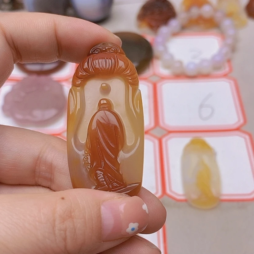 【闪购商品】玛瑙/玉髓未镶嵌珠宝半成品d***5