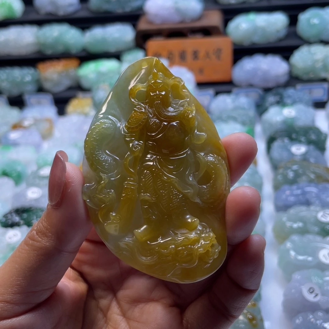 翡翠颈饰未镶嵌貔貅