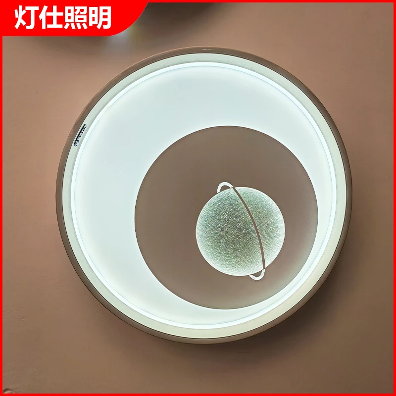 简约轻奢现代铝材边框LED吸顶灯高亮广东中山灯具主卧室家用华霖