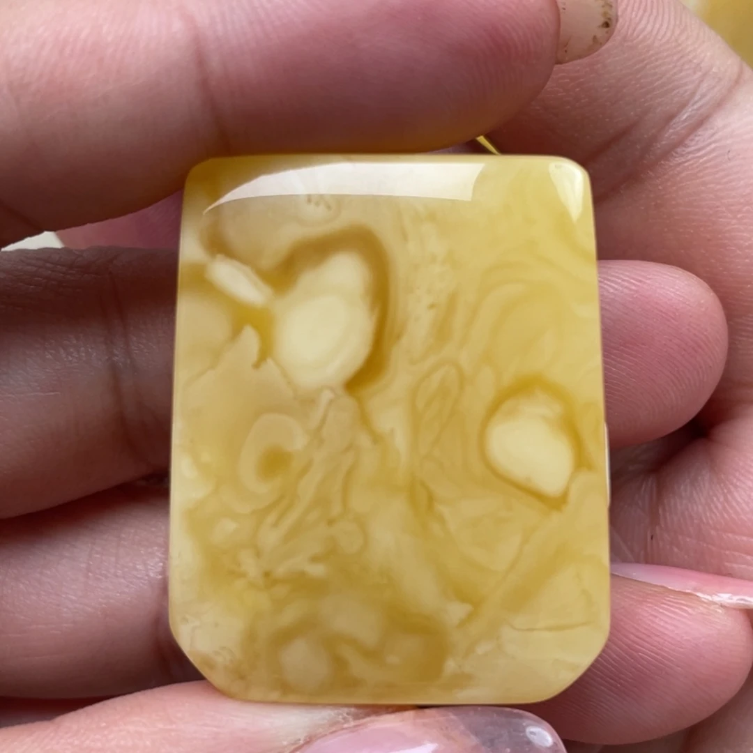 蜜蜡裸石未镶嵌蜜蜡29*35*14