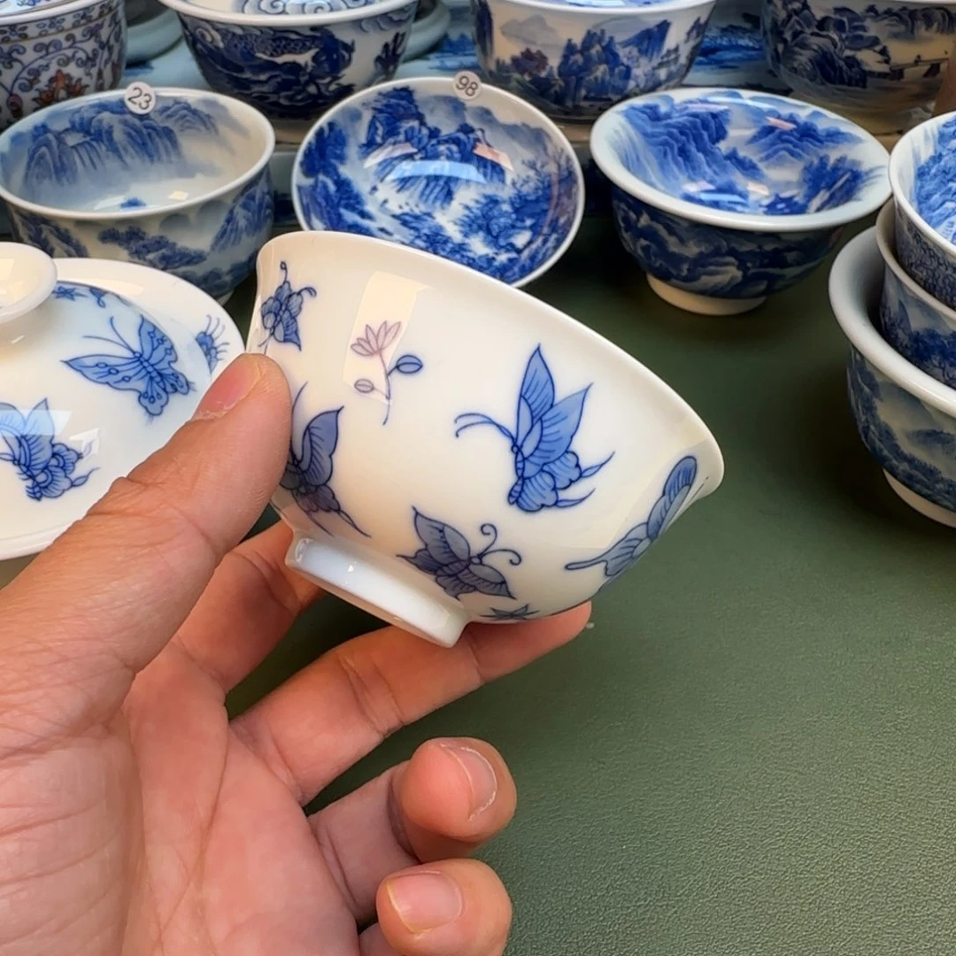 纯手工纯手绘茶具石头95