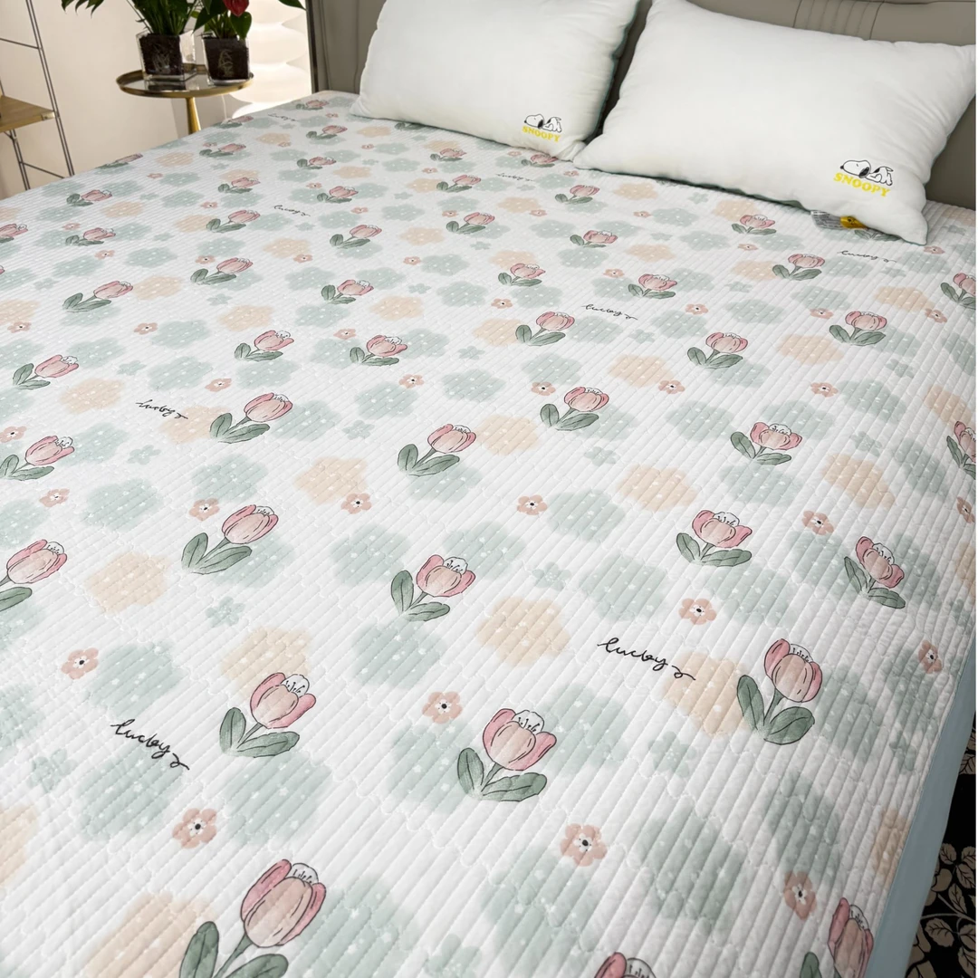 日式床盖夹棉榻榻米双人床床单夏季通用加厚防滑垫多功能新款