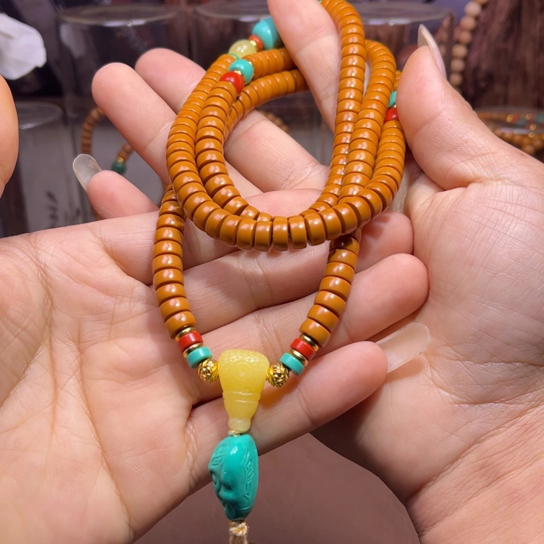 橄榄核手串/手链8.0满配脖挂药片