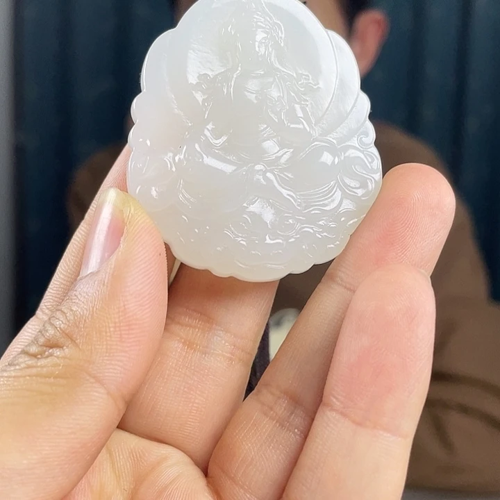 和田玉未镶嵌吊坠(不含链)