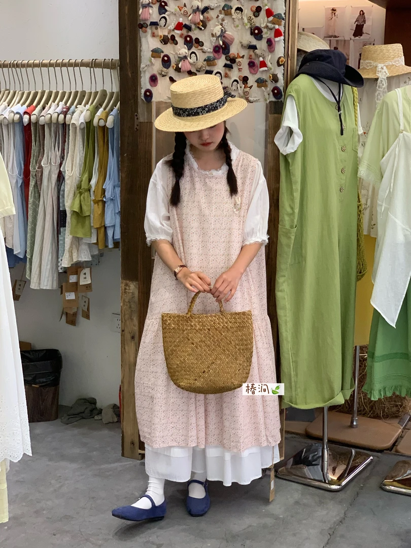 米多多 椿涧#99575#时尚气质休闲背心裙 kc