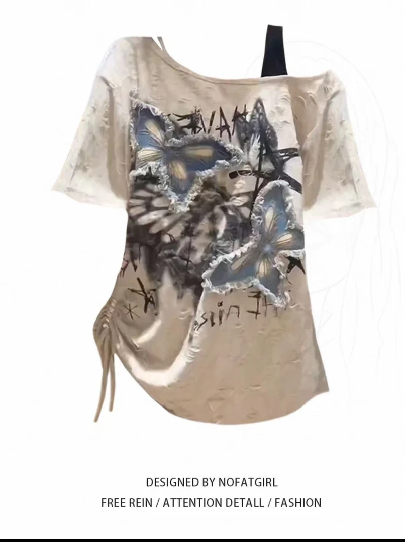 法式V领系带蝴蝶结针织衫短款上衣韩版新款修身网红短袖t恤女ins