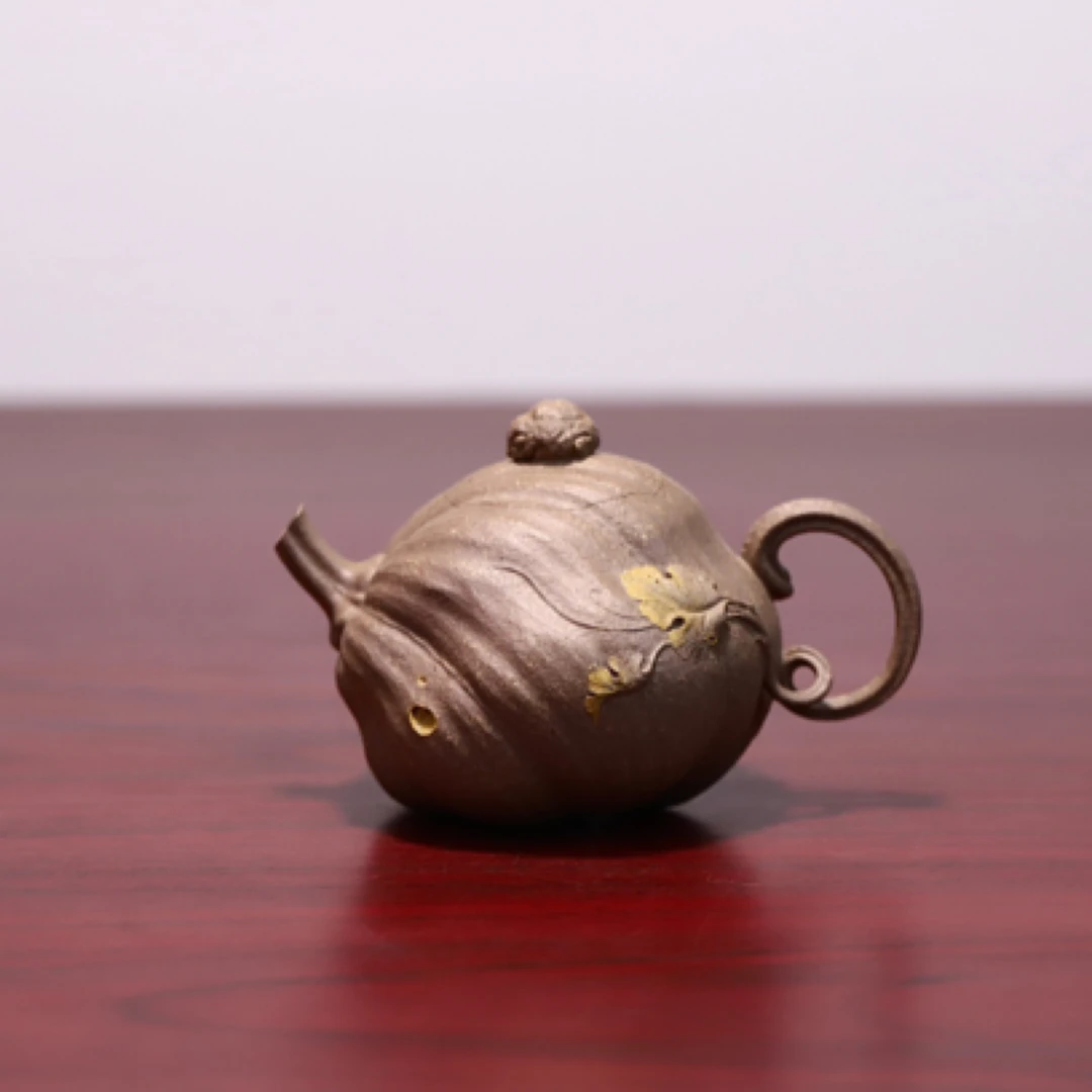 瓜语 原矿段泥，容量150cc，内推14孔出水 安雄飞全手工