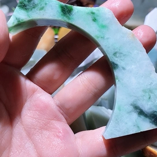 散珠翡翠边角料149