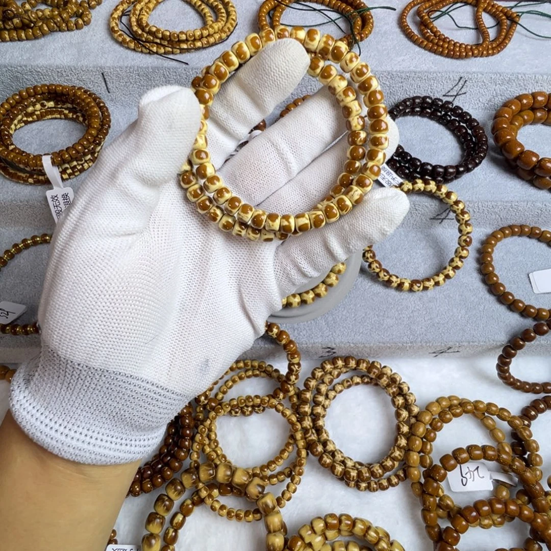 紫金鼠吊坠紫金鼠纯肉三花手串