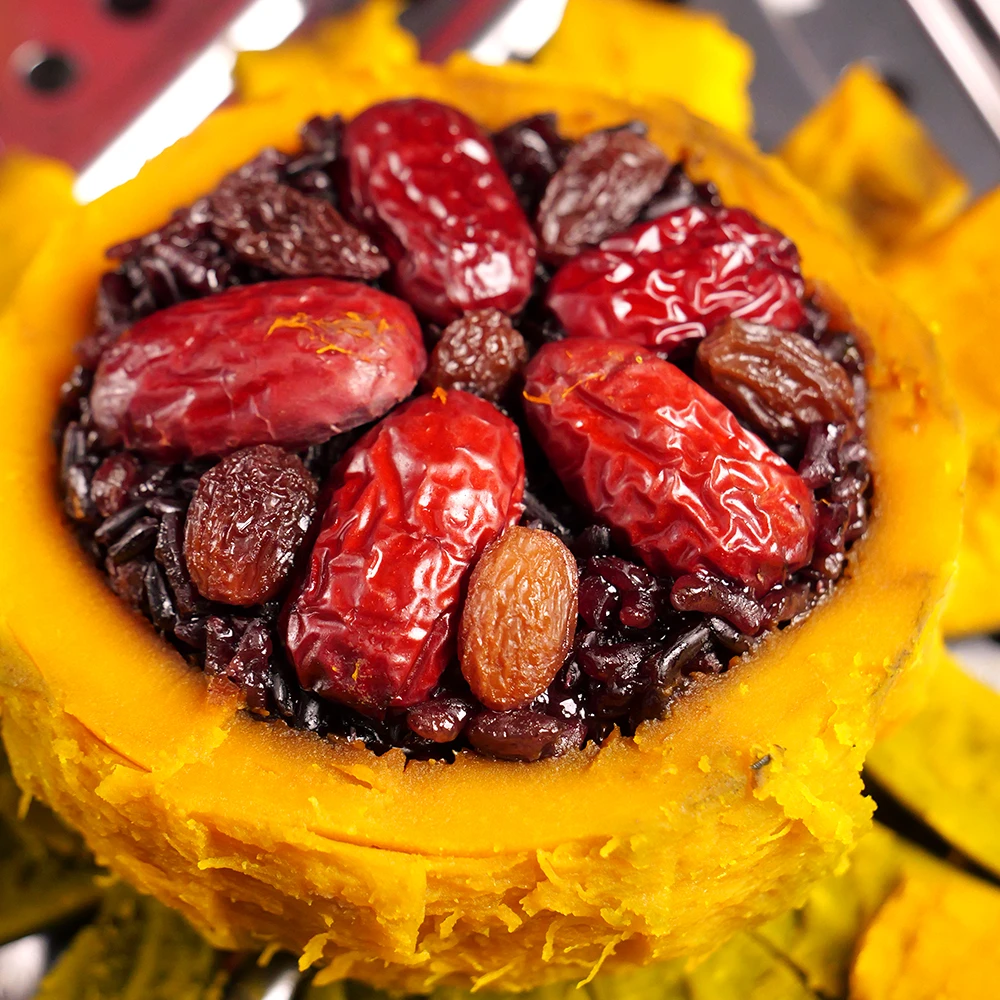 【苹果】【应季爆款】3种贝贝南瓜&凤梨蒸糯米饭学习制作视频课程