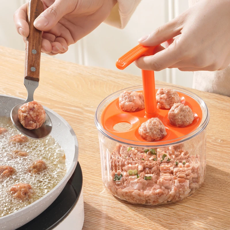 新款家用肉丸制作器厨房鱼丸肉丸手动手压式多功能氽丸子虾滑模具