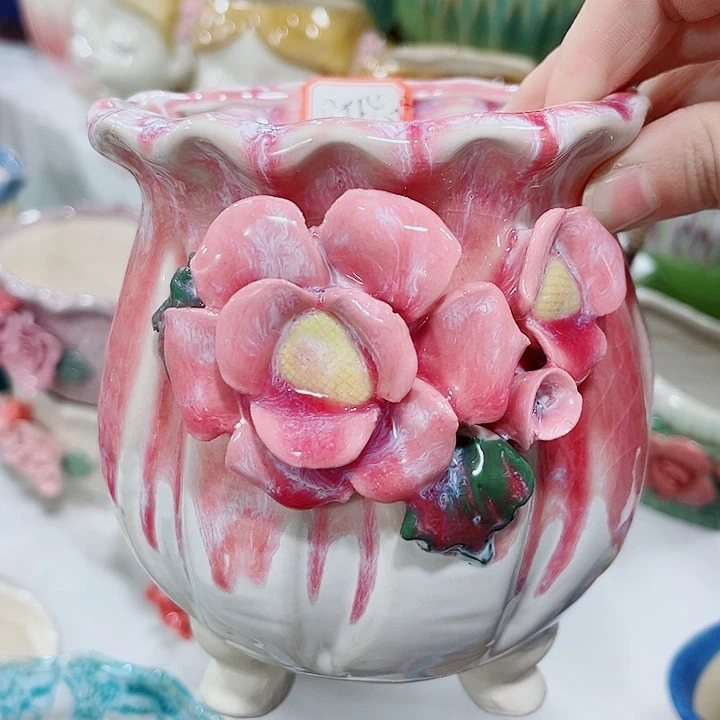 多肉陶瓷花盆满10元包邮