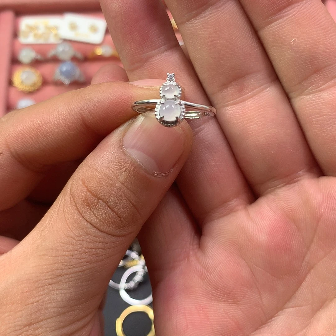 有****翡翠银S925镶嵌戒指22