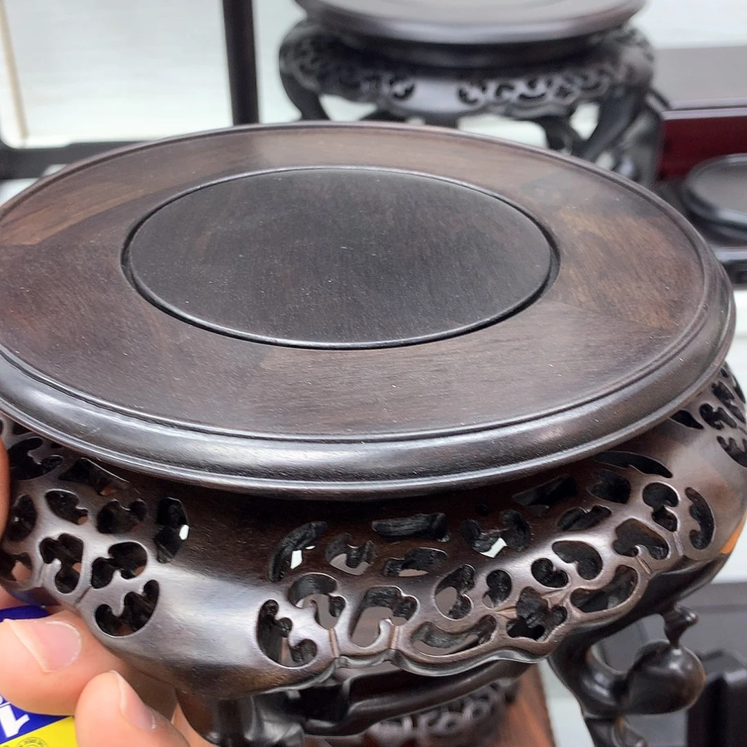 藤类紫光檀15公分海棠几