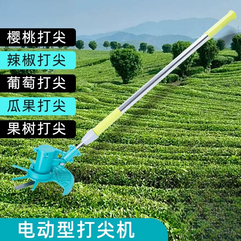辣椒枣树打尖器12v电动打尖神器葡萄荔枝菊花金银花掐尖器打尖机