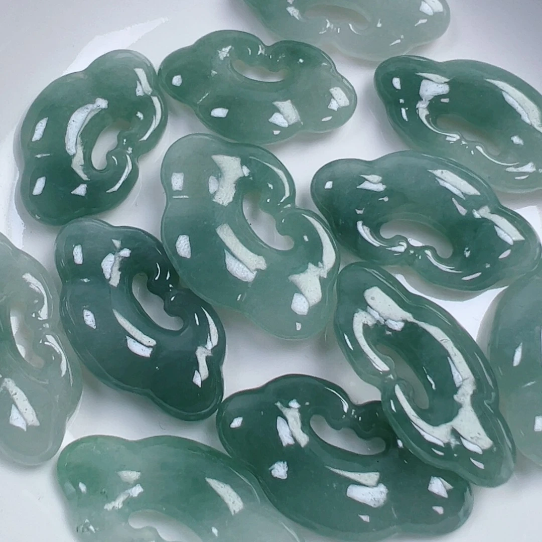 翡翠散珠翡翠祥云锁一个可挑