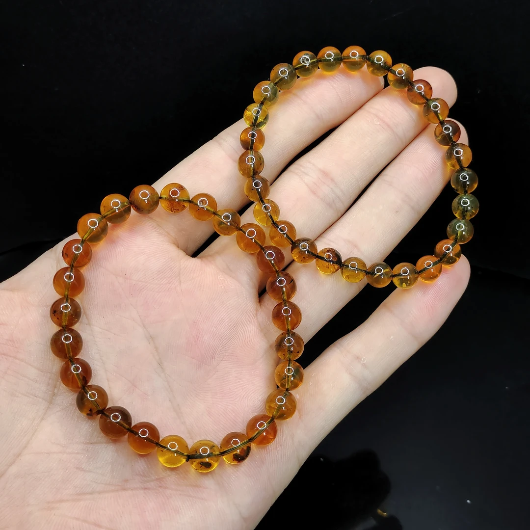 【老三珠宝】药翁珀琥珀单圈手串GS【多样性发其一】约7mm