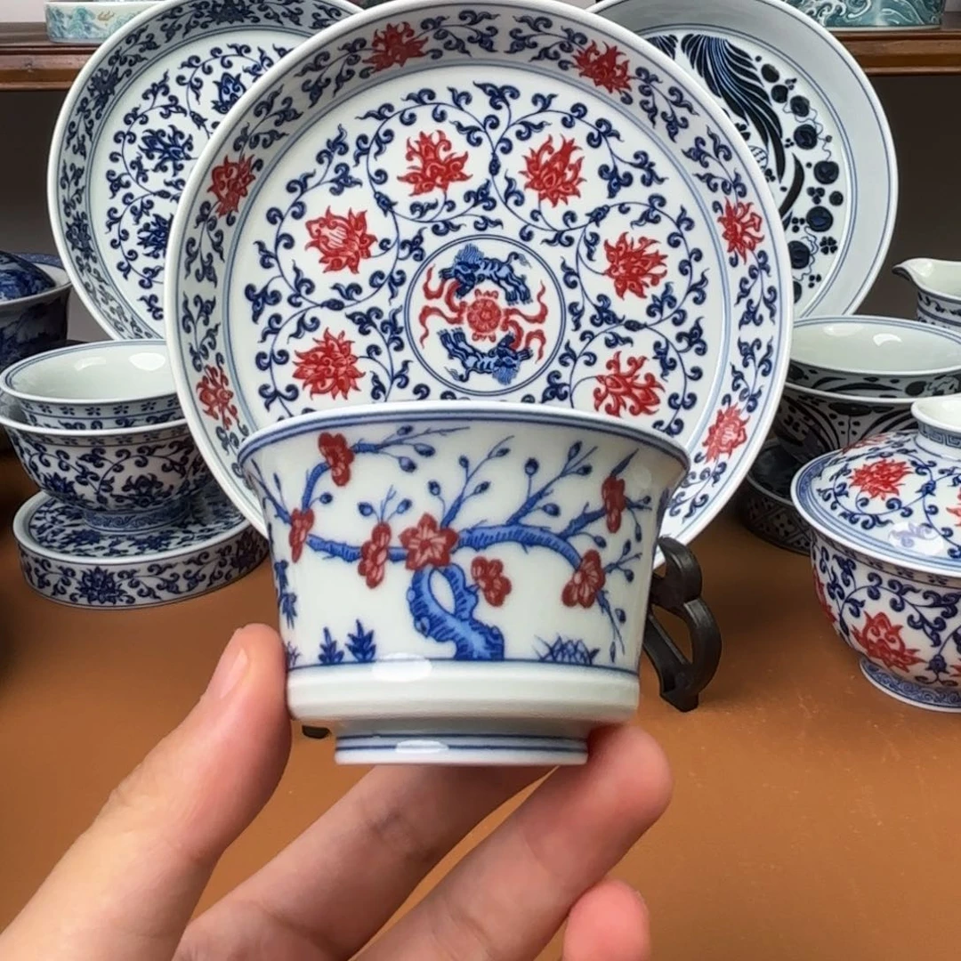 明***心景德镇陶瓷两件套