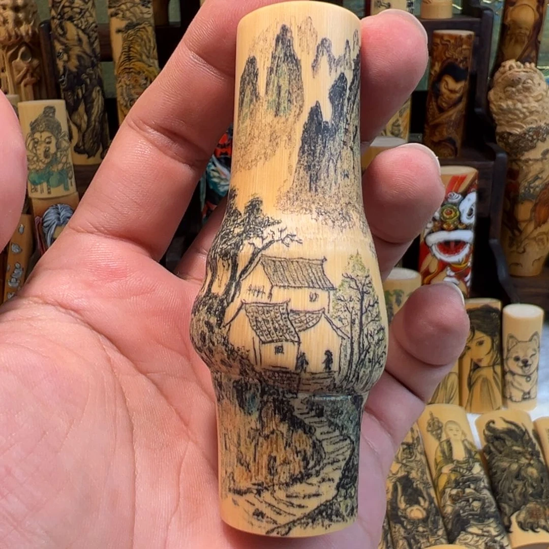 手工针刺精品山水