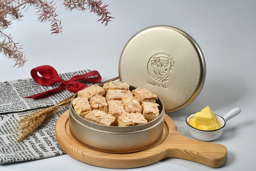 澳门澳味坊小金盒扁桃仁雪花杏仁片