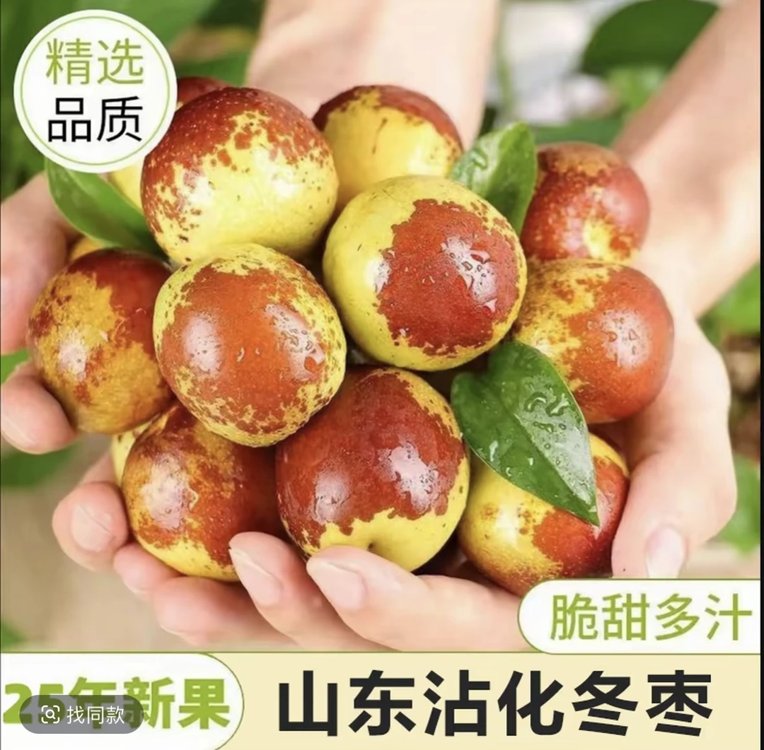 正宗山东沾化冬枣新鲜脆甜5斤特级大果新鲜大枣