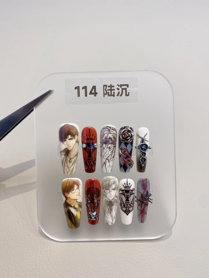 光与夜之恋#陆沉查理苏夏鸣星萧逸齐司礼乙游痛甲二次元穿戴甲