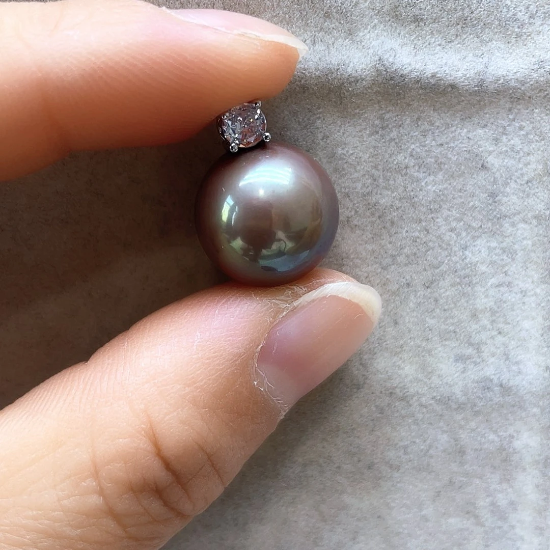 淡水珍珠颈饰银S925镶嵌