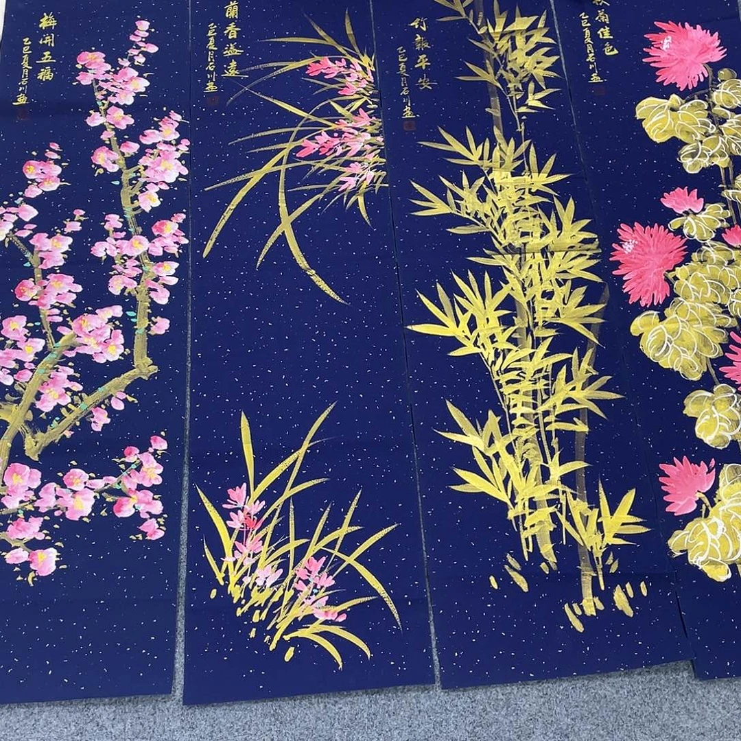 国国画作品小姐姐放漏…