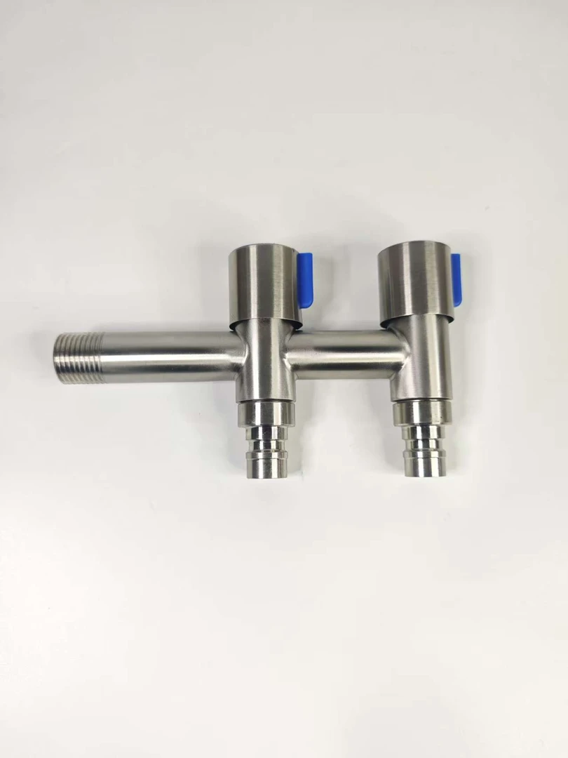 304不锈钢四分双用水龙头一进二出