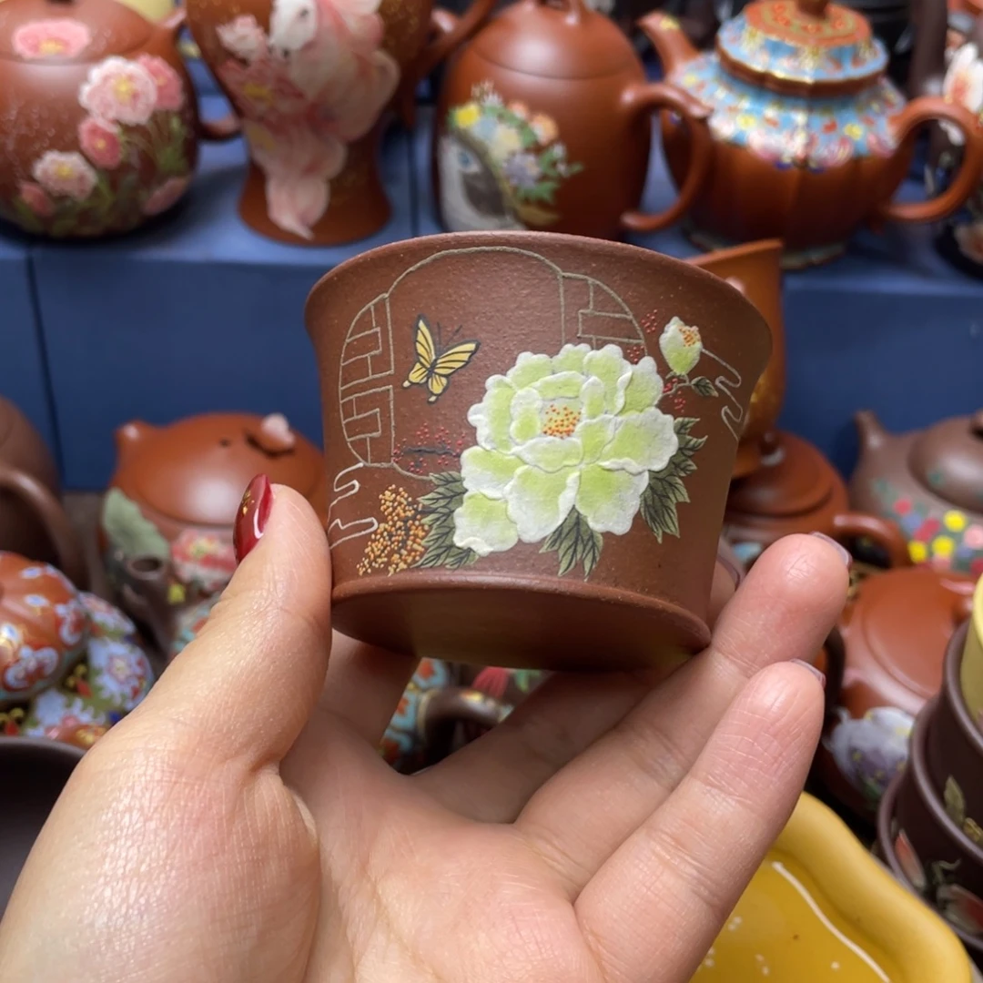 紫砂茶杯紫砂主人杯120cc