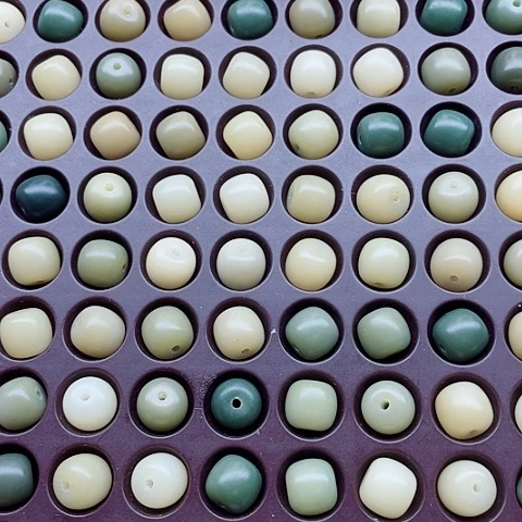 吊坠白玉菩提10、9青提桶130颗